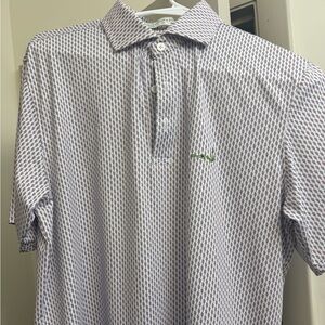 Men's Patterned Polo Shirt